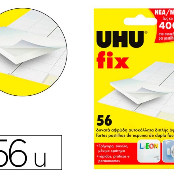 UHU FIX CAIXA 56 PASTILHAS