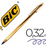 ESFEROGRÁFICA BIC CRISTAL OURO TINTA AZUL