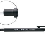 PORTA BORRACHAS TOMBOW COM CLIP PONTA DE BORRACHA PRETA REDONDA 2,3 MM DIAMETRO