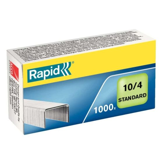 AGRAFES RAPID Nº 10/4 CAIXA DE 1000 UNIDADES