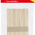 PAUS DE MADEIRA 15cm 50 UNIDADES
