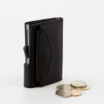 CARTEIRA PORTA CARTÕES E MOEDAS C-SECURE PRETO