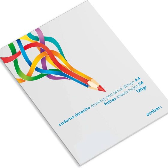 CADERNO DE DESENHO AMBAR A4 120g