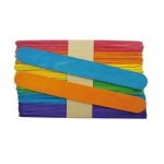 PAUS DE MADEIRA AS CORES 50 UNIDADES 15cm
