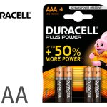 PILHA DURACELL ALCALINA PLUS 4 UNIDADES AAA