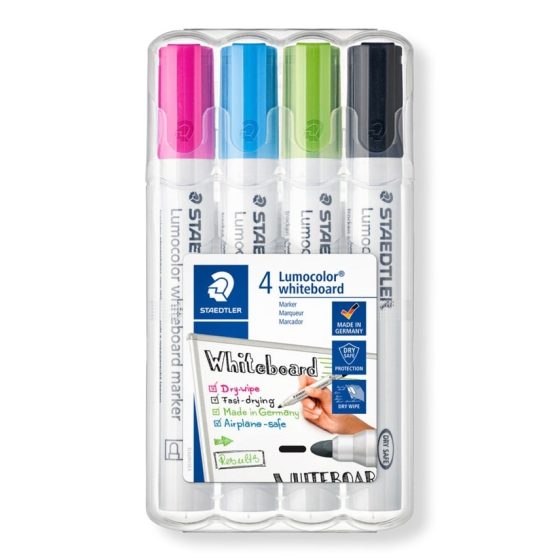 MARCADORES QUADRO BRANCO STAEDTLER CX 4 UNIDADES