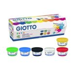 GIOTTO-PINTURA DE DEDOS  DIGITINTA 6 CORES 100ml