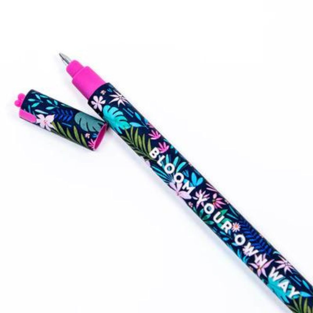 CANETA TINTA APAGÁVEL BLOOM YOUR OWN WAY COR TURQUESA