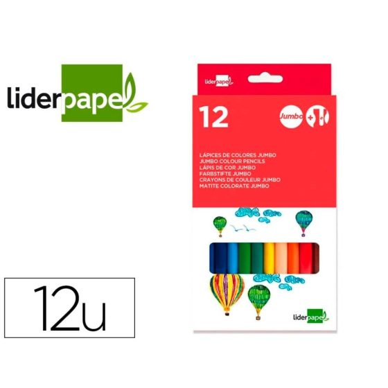 LÁPIS DE COR JUMBO 12UNI