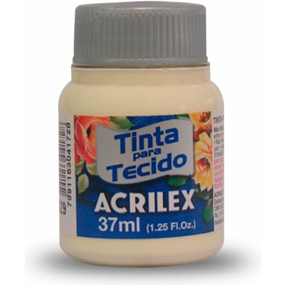 TINTA PARA TECIDO ACRILEX MARFIM 529  37ml
