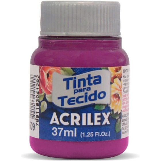 TINTA PARA TECIDO ACRILEX MAGENTA 549 37ml