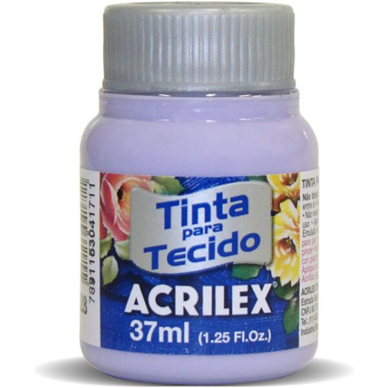 TINTA PARA TECIDO ACRILEX LILAS 528 37ml