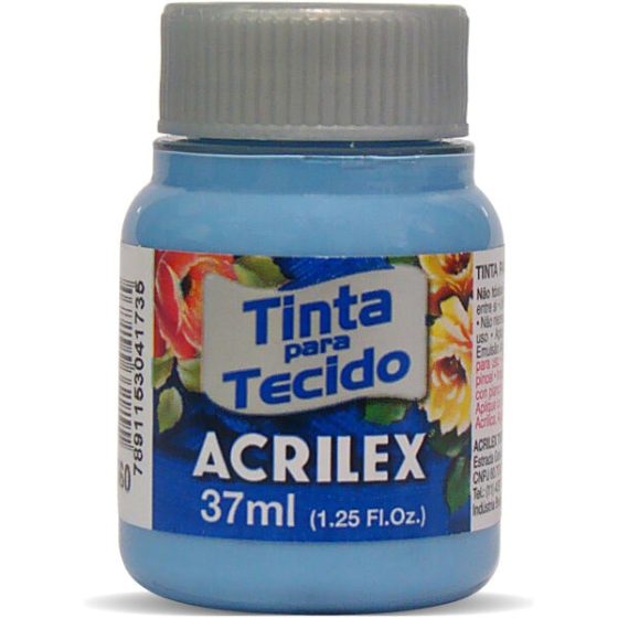 TINTA PARA TECIDO ACRILEX AZULCARIBE 560 37ml