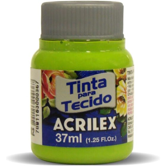 TINTA PARA TECIDO ACRILEX VERDE MAÇA 802 37ml
