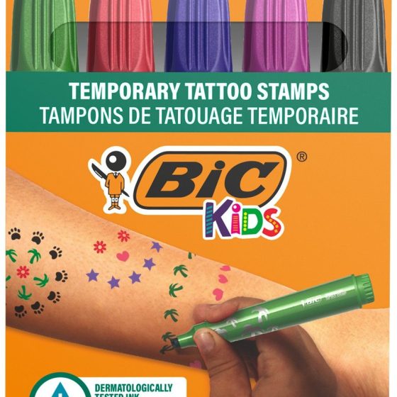 BIC KIDS TATOO TEMPORARIA C/ 5 MOTIVOS