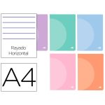 CADERNO AGRAFADO A4 PAUTADO PASTEL